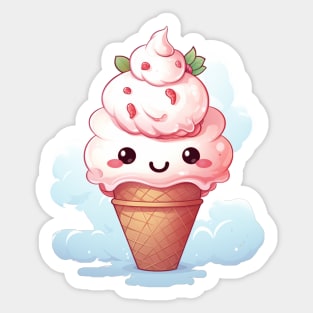 Cute Ice Cream Sticker